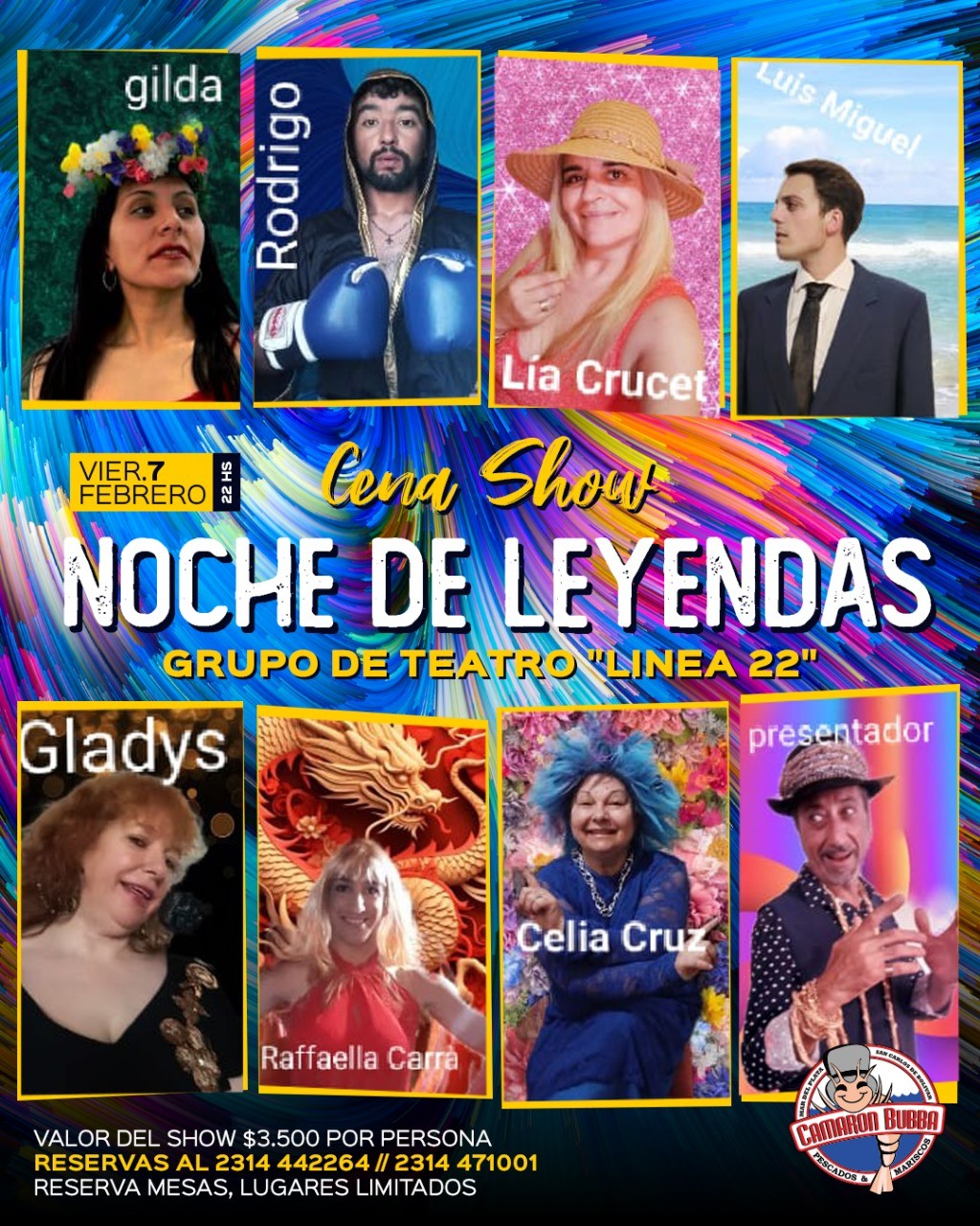 Línea 22 en Camaron Bubba: Este viernes el grupo teatral se presenta con el show 