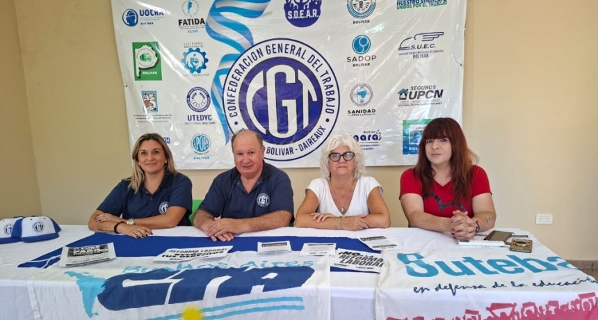 Conferencia de Prensa CGT: Anunciaron una movilización en el Centro Cívico para este miércoles 11 de febrero a las 11 horas