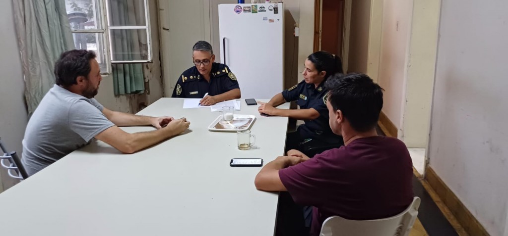 Jefatura Departamental de Policía: Se realizó una reunión de coordinación con el Presidente y el Manager de club Ciudad de Bolívar