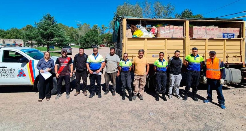 Ya están en camino las donaciones de Bolívar hacia los afectados por el temporal en Bahía Blanca, Marcos Pisano agradeció el apoyo de toda la comunidad, a través de FM 10