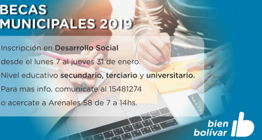 Se encuentra abierta la inscripci&oacute;n para las becas municipales