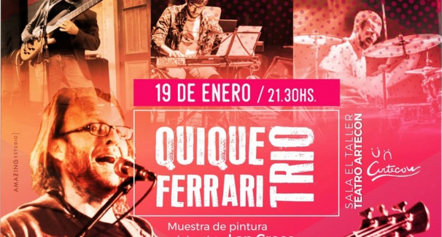 Quique Ferrari se presentar&aacute; el pr&oacute;ximo s&aacute;bado 19 en Sala El Taller de Teatro Artecon