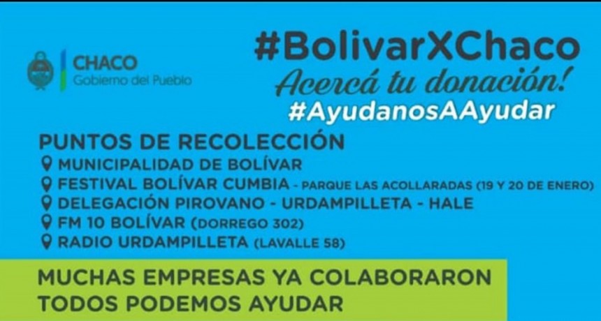 Ya est&aacute; en marcha la campa&ntilde;a solidaria #Bol&iacute;varxChaco