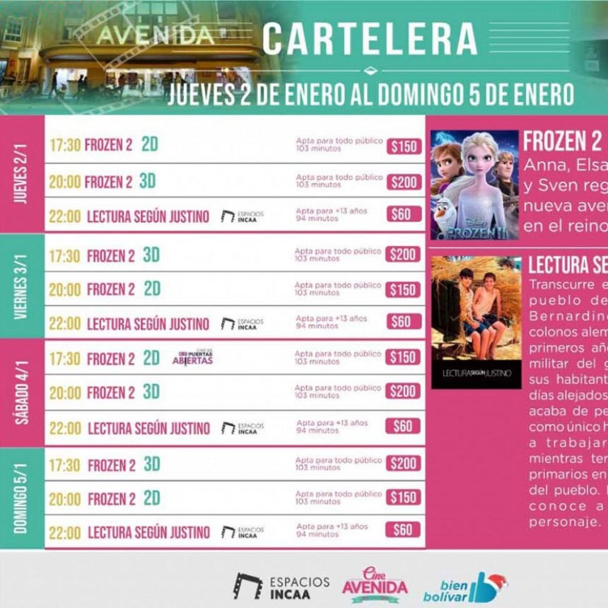 Lleg&oacute; Frozen 2 al Cine Avenida el estreno m&aacute;s esperado