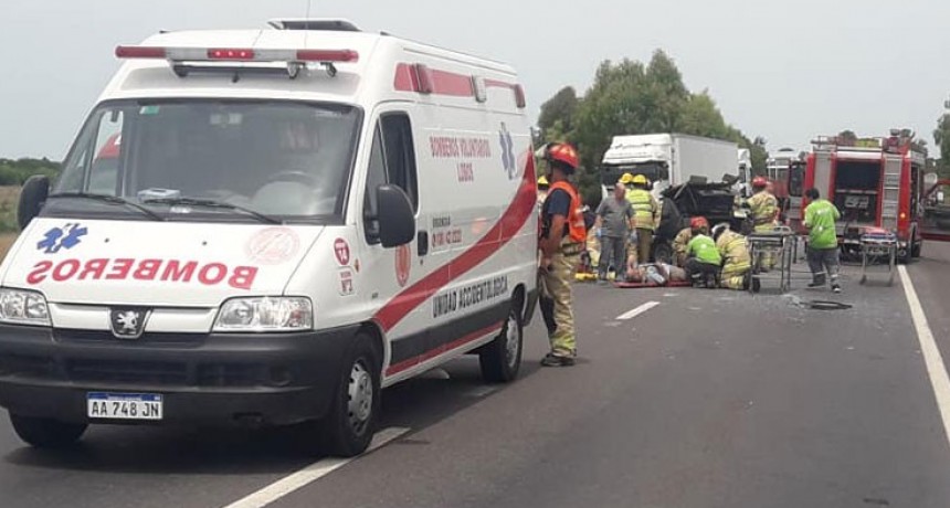 Ruta 205: Una mujer fue trasladada hacia Bol&iacute;var
