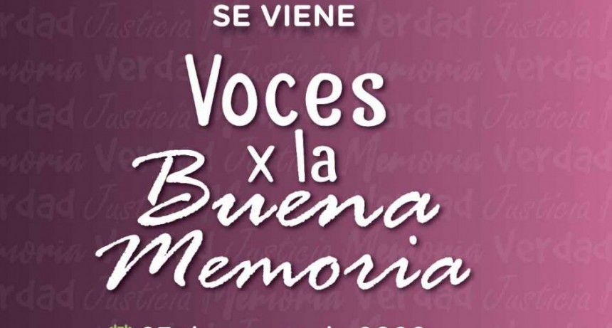 Se encuentra abierta la convocatoria para la jornada teatral &lsquo;Voces x la buena memoria&rsquo;