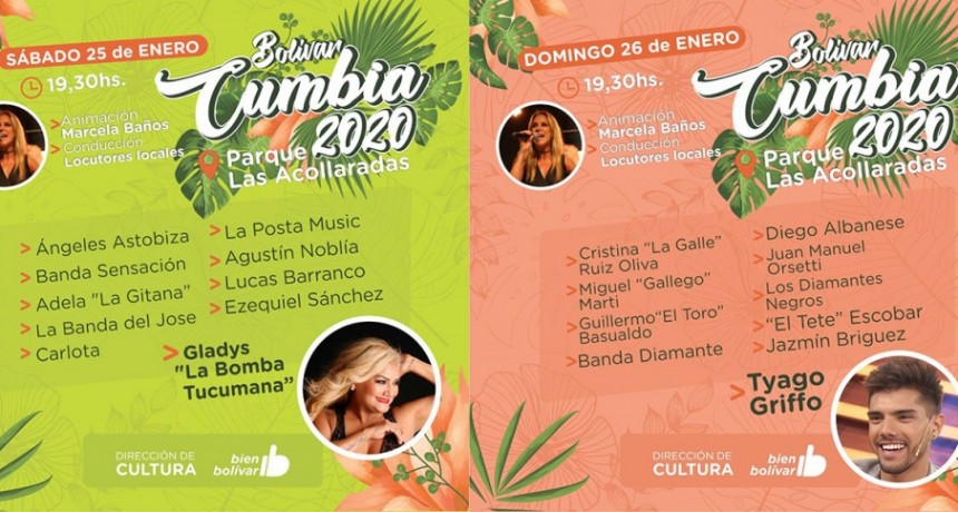 La Bomba Tucumana y Tyago Griffo en la tercera edici&oacute;n del Bol&iacute;var Cumbia