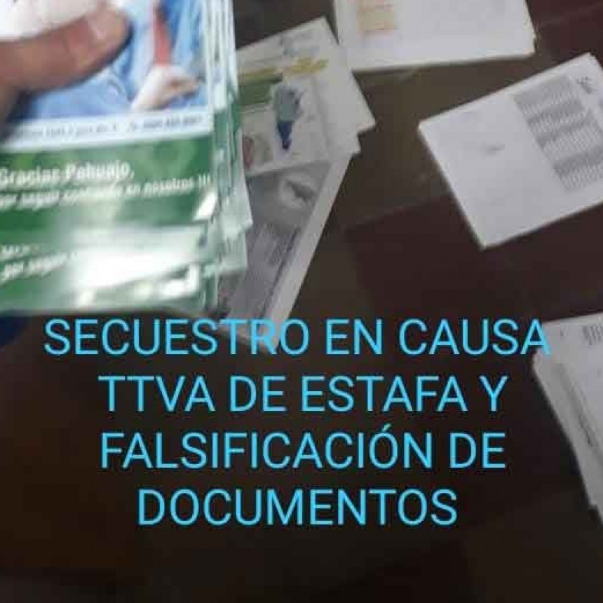 Dos aprehendidos por tentativa de estafa y falsificaci&oacute;n de sellos en Pehuajo