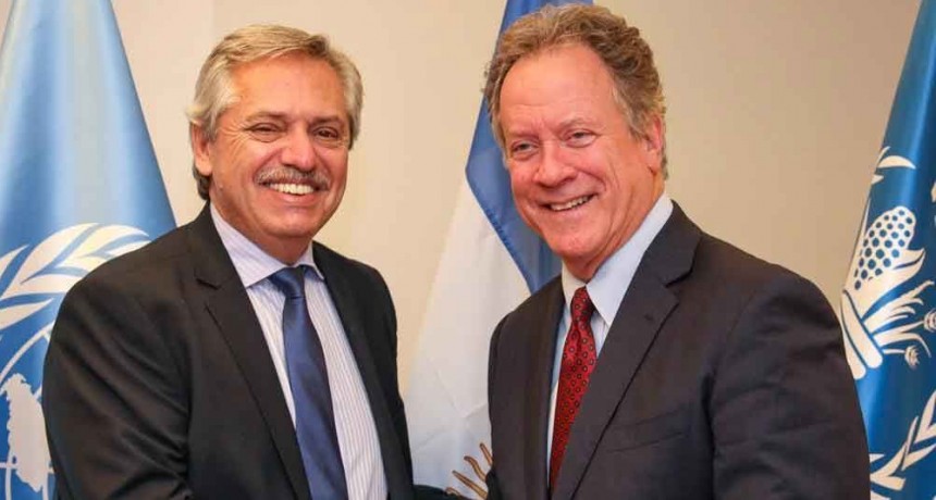El presidente Alberto Fern&aacute;ndez se reuni&oacute; con el director del Programa Mundial de Alimentos