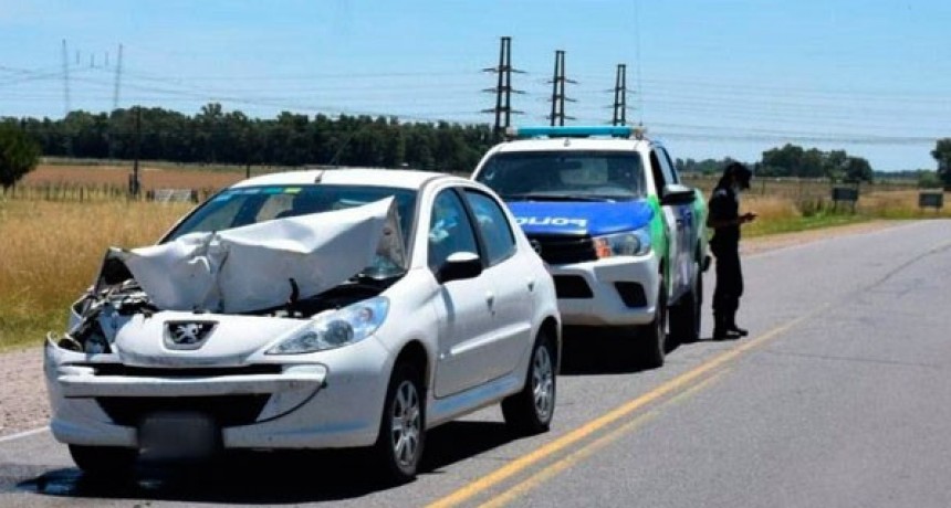 Fuerte choque por alcance en la Ruta 226