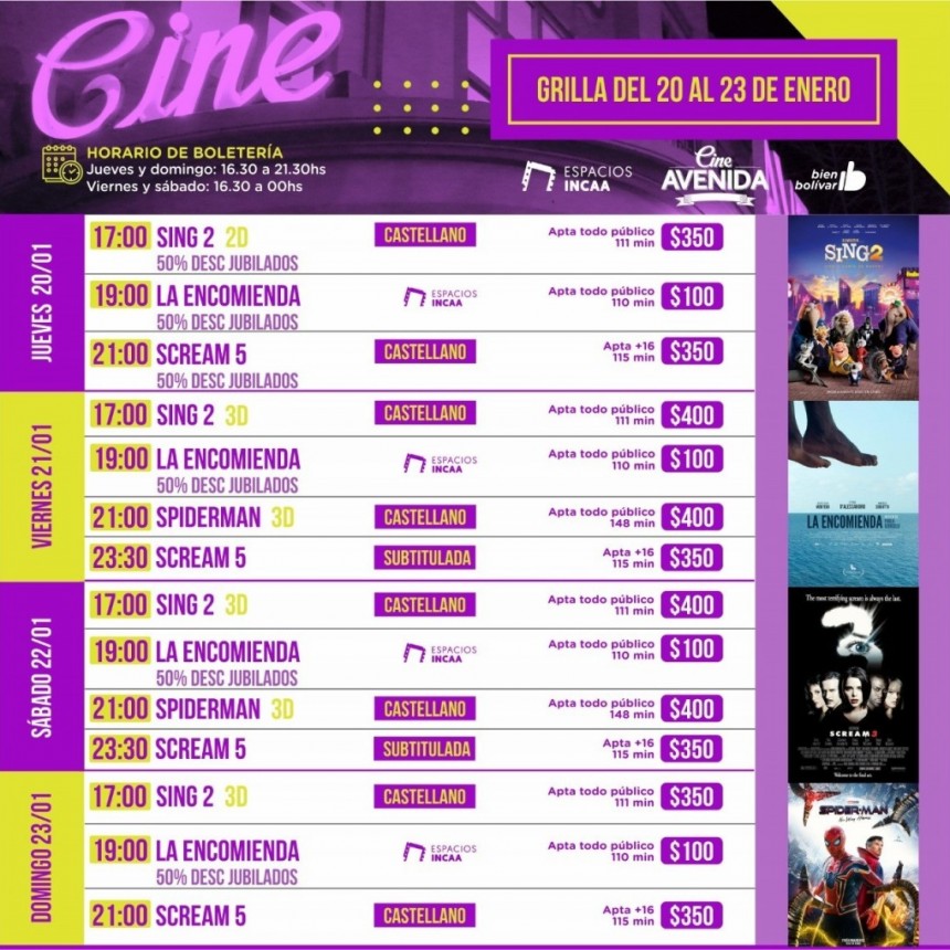 Vuelve el Cine Avenida a tener actividad y con nuevas proyecciones