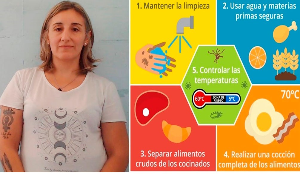 Noelia Palacios (División de Zoonosis y Calidad de Alimentos): “En estos meses de altas temperaturas, hay que tener mayores cuidados en la manipulación de alimentos que tienen la condición de la cadena de frío “