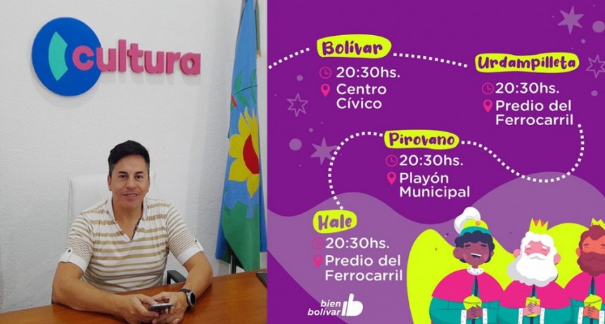 Este jueves llegan los Reyes Magos a todo el partido de Bolívar, y en FM 10 hablamos con Jorge Fernández (Director de Cultura), quien dio detalle en el programa Radioshow