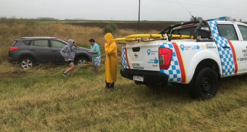 Ruta 226: Una familia de Tranque Lauquen que viajaba en dirección a San Bernardo tuvo un despiste