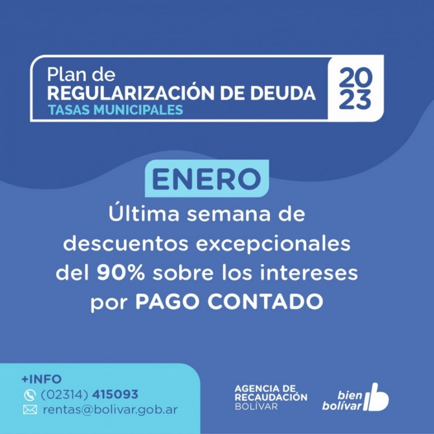 Última semana de enero para acceder a los planes de pago en las Tasas municipales con importantes descuentos