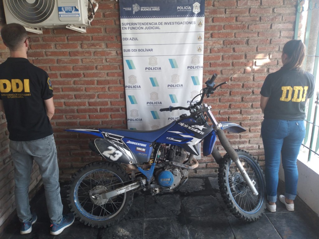 La SUB DDI de Bolívar secuestró una motocicleta de alta cilindrada en una llamativa investigación