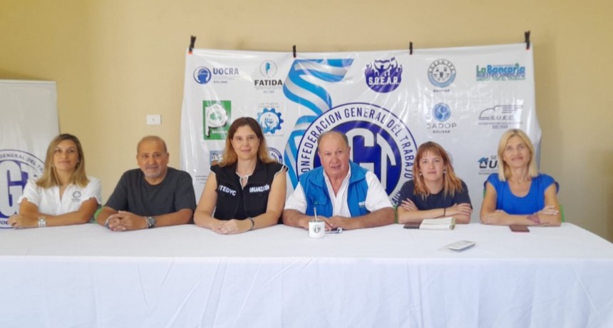 La CGT Regional Bolívar-Daireaux comunicó en conferencia de prensa, cómo adhieren a las medidas de este miércoles