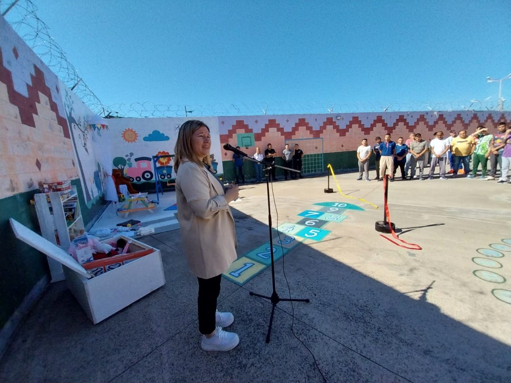 En la cárcel de Urdampilleta, inauguraron un Rincón de la Niñez en el sector de visitas