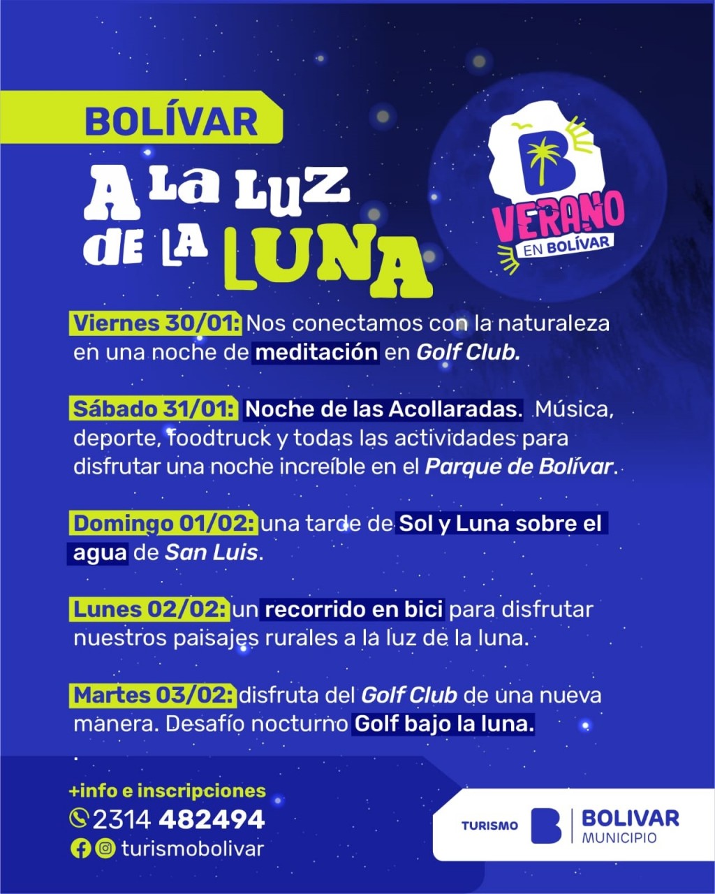 Turismo lanza “Bolívar a la luz de la luna” una propuesta para disfrutar el verano en clave nocturna