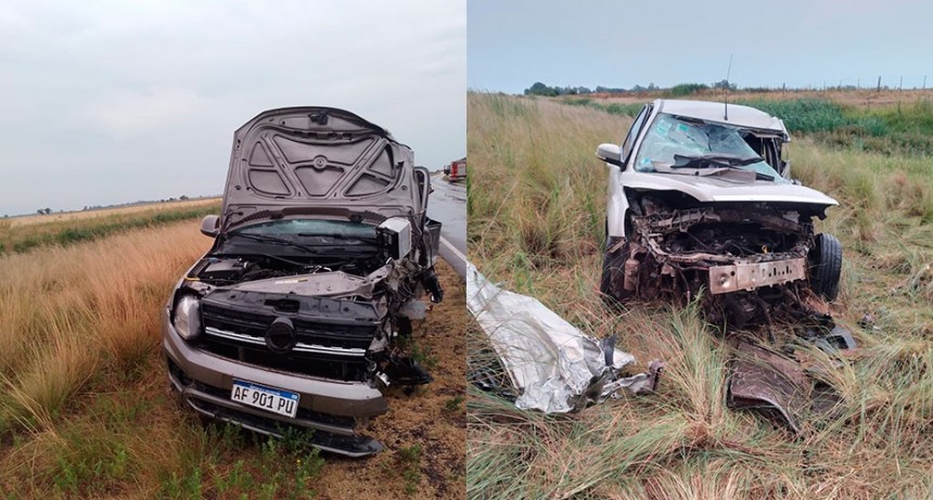 Un fallecido tras un grave accidente de tránsito esta madrugada, registrado en el tramo Urdampilleta y Pirovano, sobre ruta 65