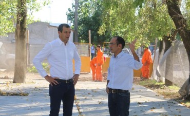 Bucca y Pisano recorrieron las obras de Casariego
