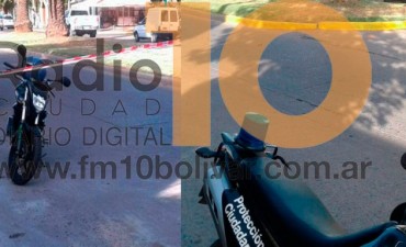 Un motociclista result&oacute; con fractura de mu&ntilde;eca