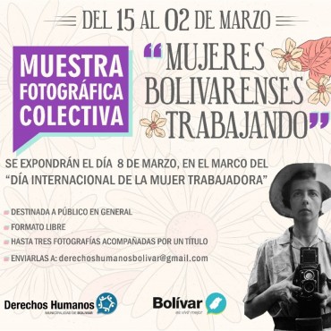 Muestra fotogr&aacute;fica colectiva &ldquo;Mujeres bolivarenses trabajando&rdquo;