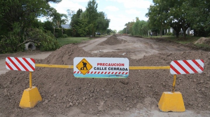 Siguen las obras en barrio La Ganadera