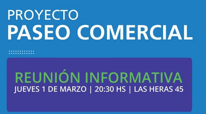 Proyecto &ldquo;Paseo Comercial&rdquo; este jueves