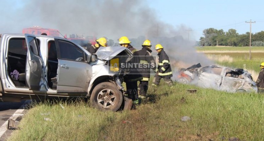 Saladillo: Violenta colisi&oacute;n frontal; una persona fallecida