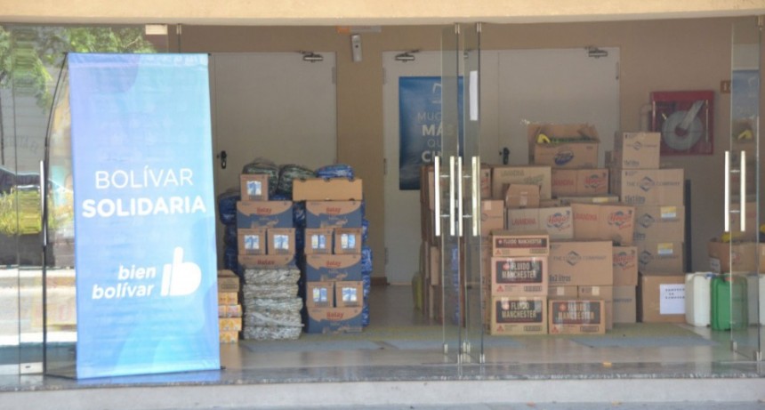 Las donaciones que hicieron los bolivarenses ya est&aacute;n camino a Chaco