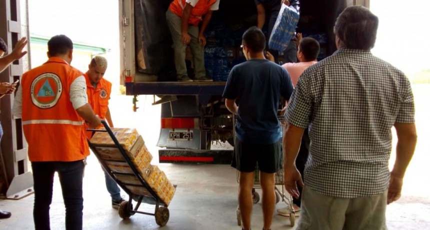 Chaco recibi&oacute; las donaciones que partieron de Bol&iacute;var 