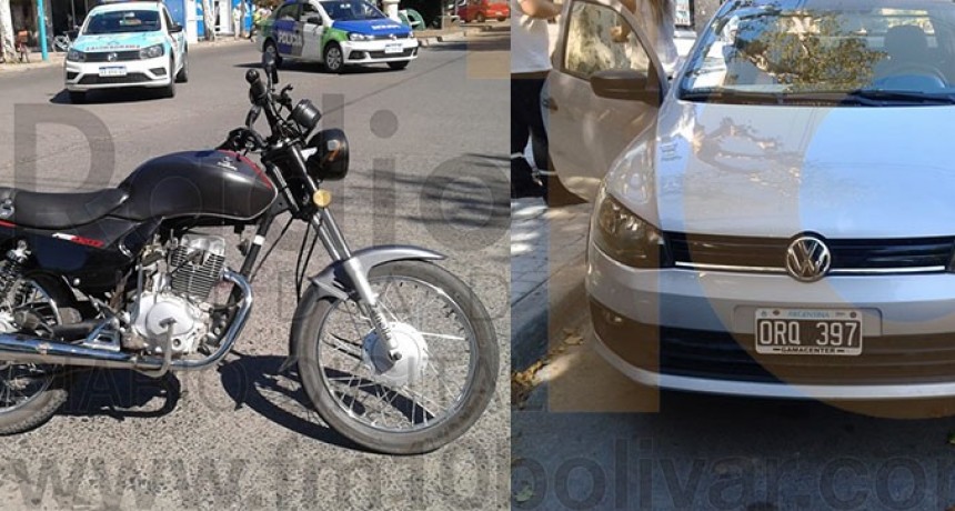 Motociclista hospitalizado tras colisionar en San Martin y Dorrego