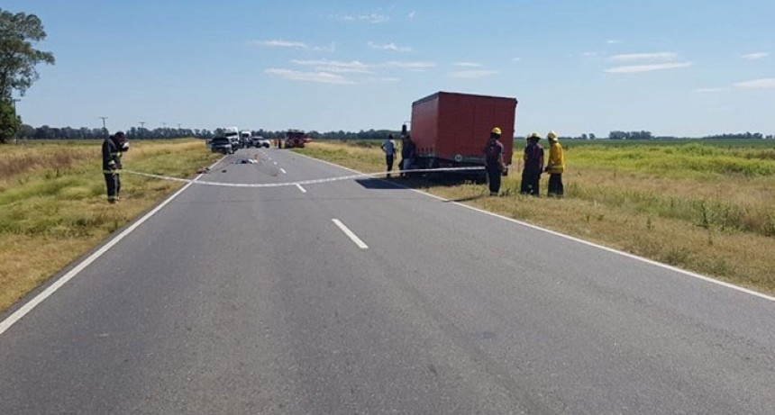Bonifacio: Accidente fatal en Ruta 65 Km 382