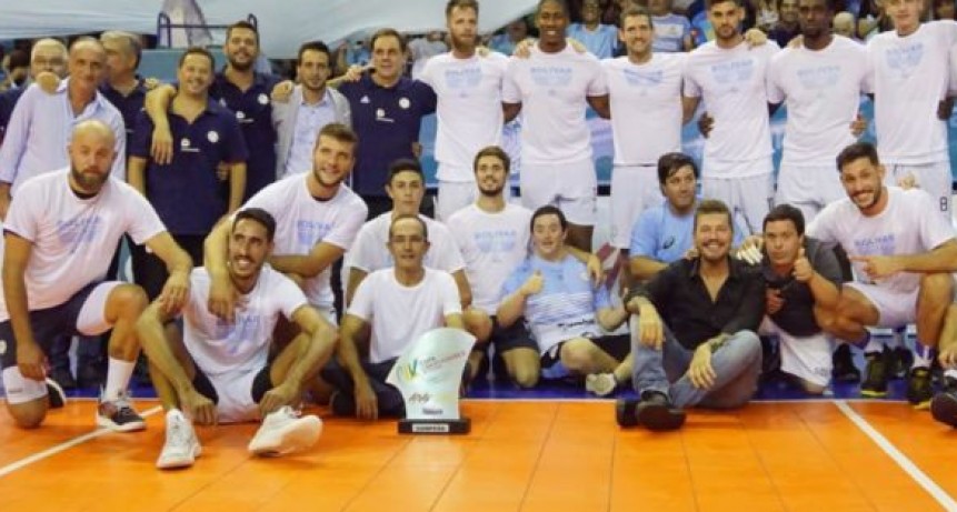 Bol&iacute;var festejo la Copa Libertadores de Voley junto a las &aacute;guilas