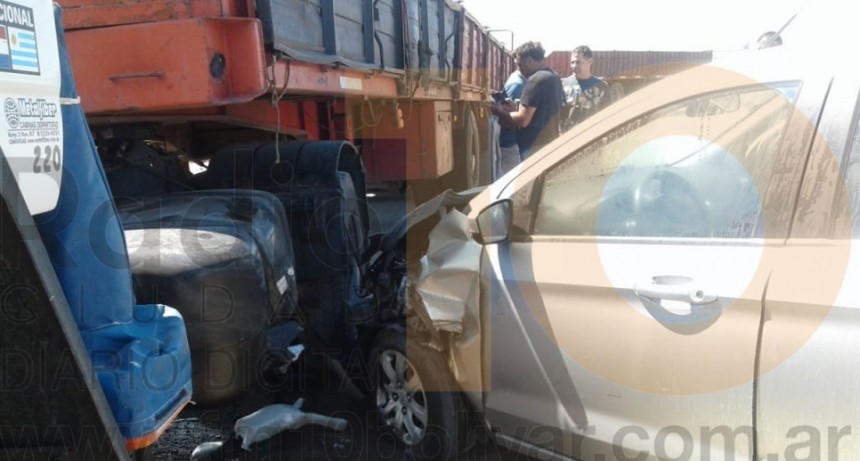 Accidente en Ruta 226 km 390: Ning&uacute;n conductor resulto herido	