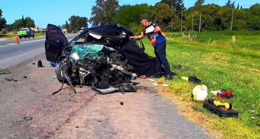 Suipacha: Un fallecido fue el saldo de un violento accidente sobre Ruta N.&ordm; 5