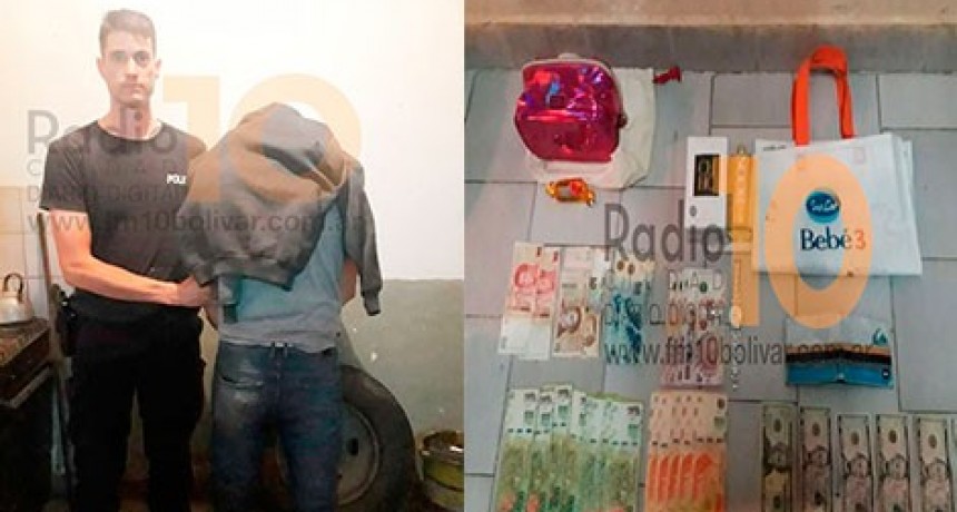 Sub DDI de Bol&iacute;var: Detuvieron en Azul a un delincuente que rob&oacute; en Bol&iacute;var una importante suma de dinero