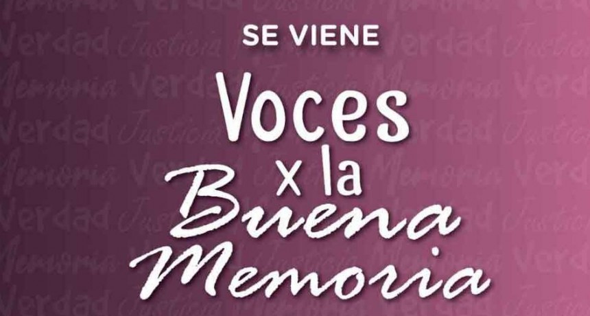 Sigue abierta la convocatoria de actores y actrices para Voces x la Buena Memoria