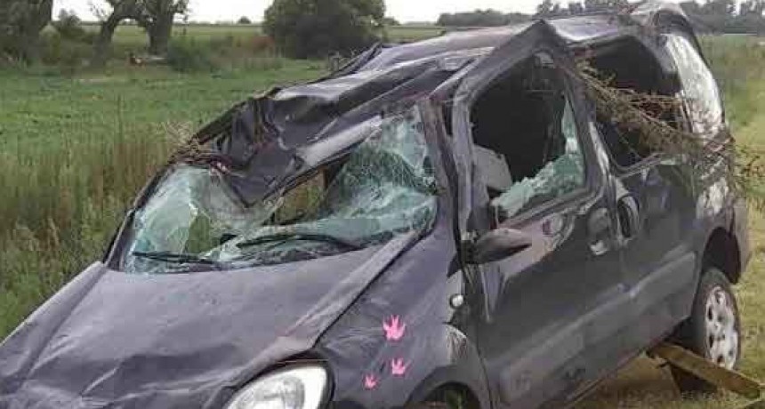 Despiste y vuelco en Ruta 5. Una mujer en Terapia