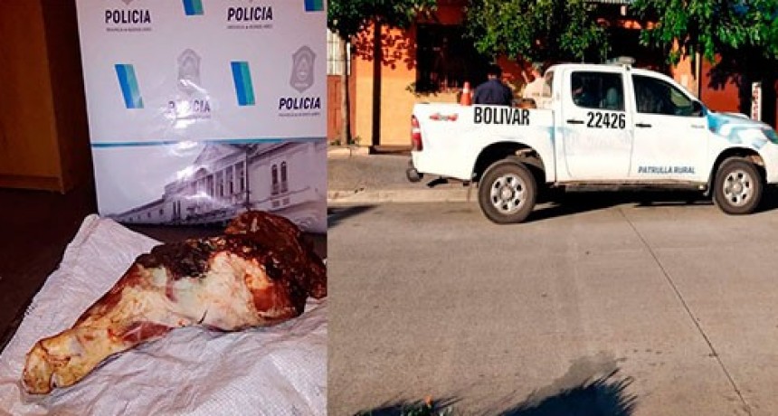 Informaci&oacute;n Oficial: Secuestraron de un domicilio, carne vacuna que ser&iacute;a producto de un abigeato