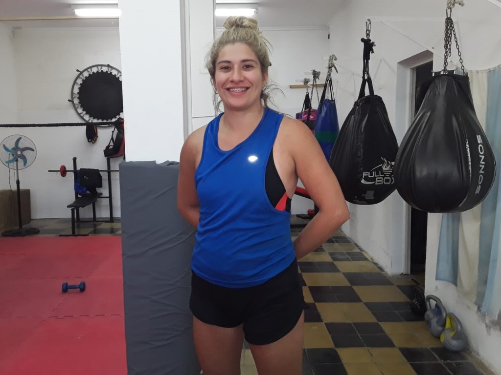 Brenda Suarez: “Se hace todo lo que es el entrenamiento de boxeo, que es muy completo y está muy bueno”
