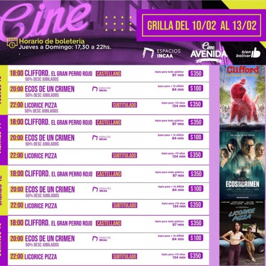 Ariel Dadante te cuenta la propuesta del Cine Avenida