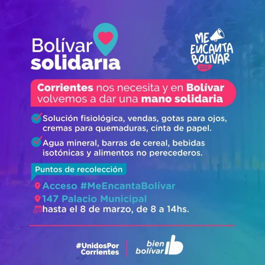 Bolívar Solidaria: Todos por Corrientes
