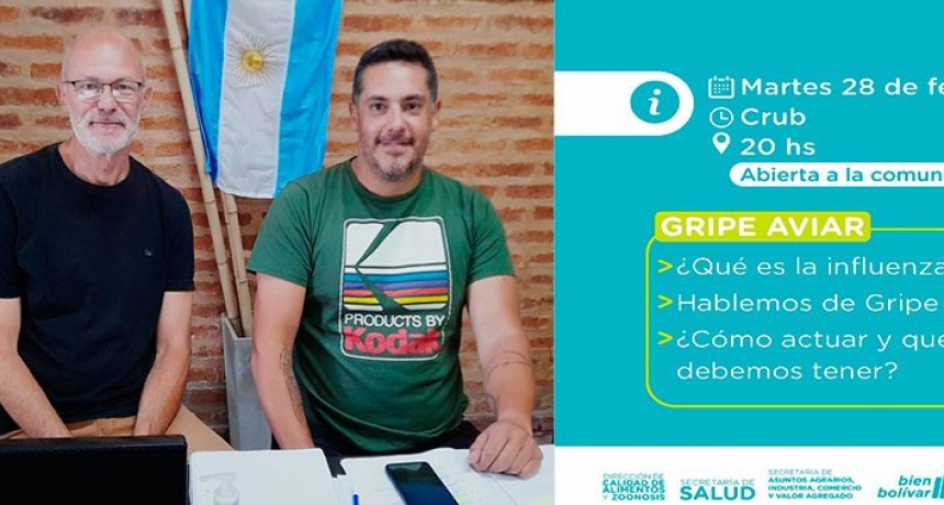 Gripe Aviar: El Municipio brindará una charla en el Centro Regional Universitario