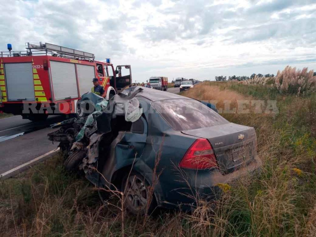 Grave accidente en ruta 65: Un conductor perdió la vida tras un impacto frontal con una camioneta