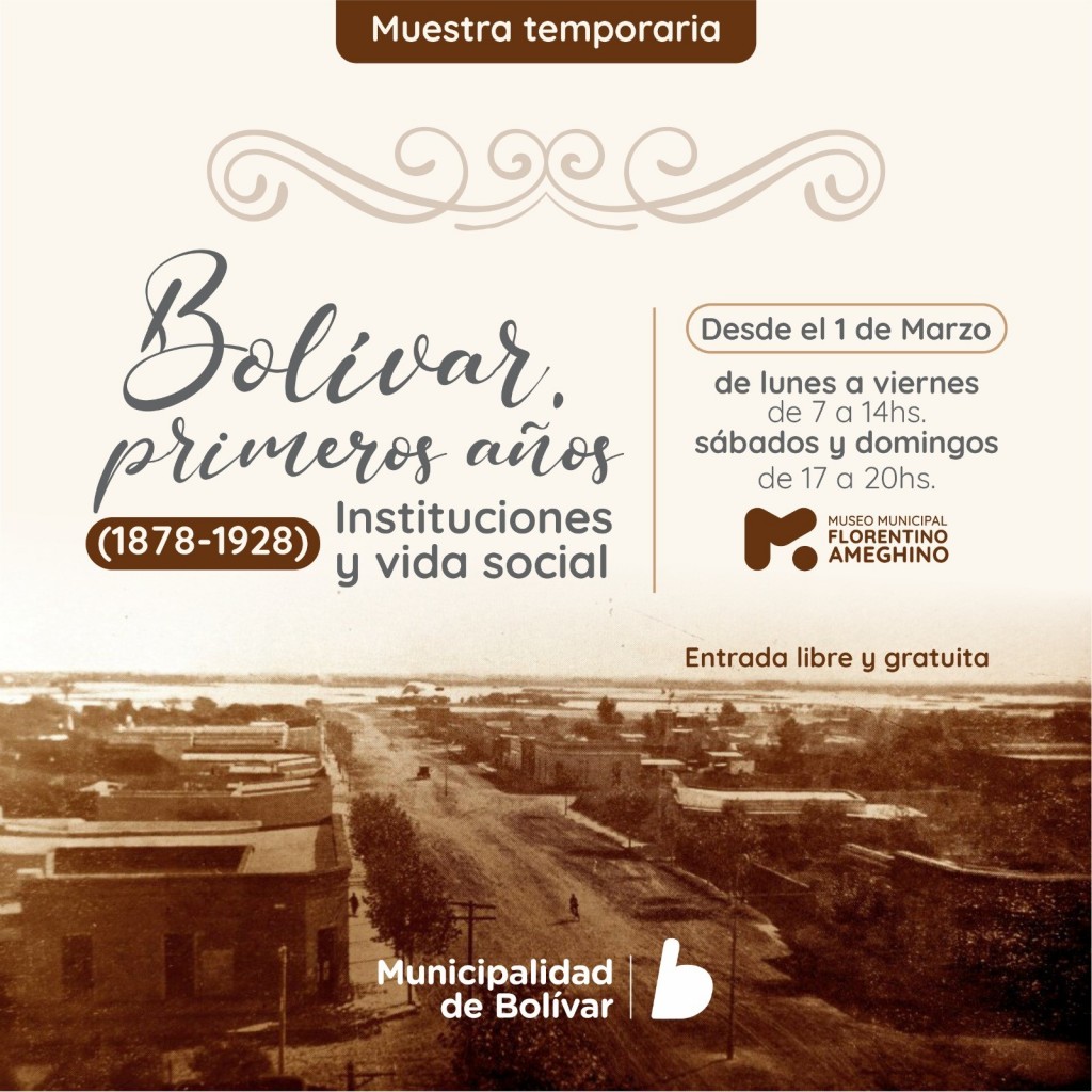 El Museo Municipal Florentino Ameghino inaugura la muestra “Bolívar Primeros Años”