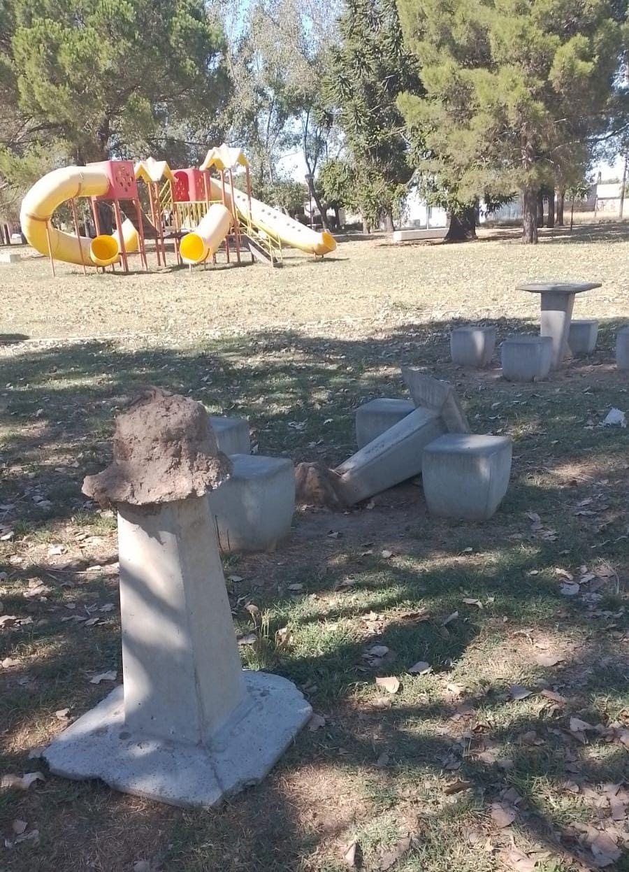 Dirección de Gestión de Espacios Verdes y Estética Urbana: Fuerte repudio a hechos de vandalismo que afectan espacios públicos