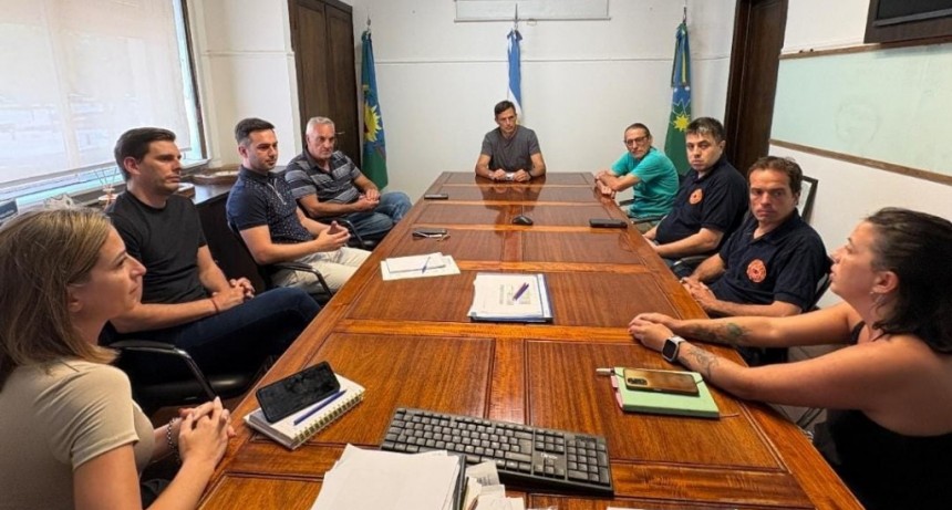 Bali Bucca se reunió con Bomberos Voluntarios para fortalecer el trabajo conjunto