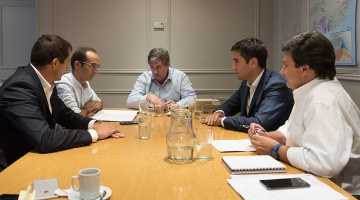 Mosca, Bucca y Pisano se reunieron con el ministro Gigante